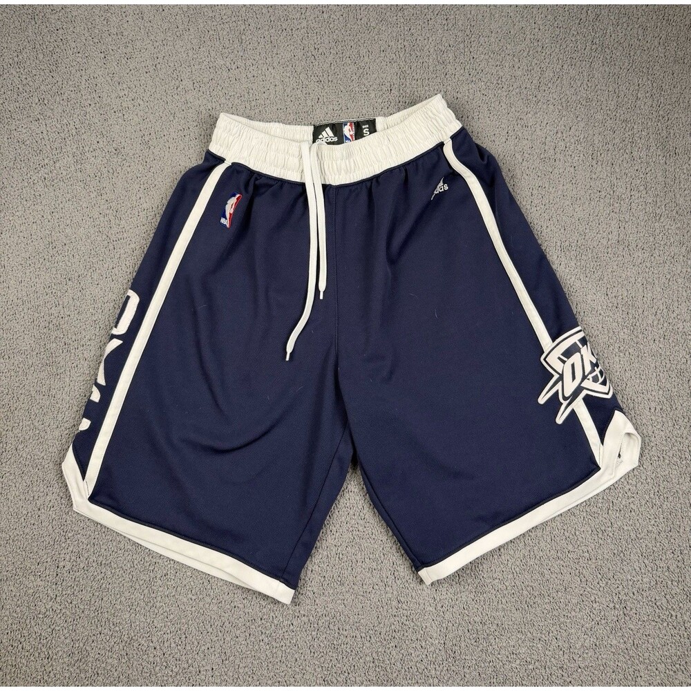 Oklahoma City Thunder Adidas Shorts Mens S Blue Alternate Authentic On-Court